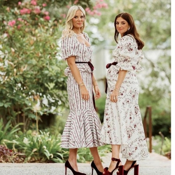 Antonio Melani x Nicola Bathie Florence Floral Print MIDI dress - Picture 8 of 16